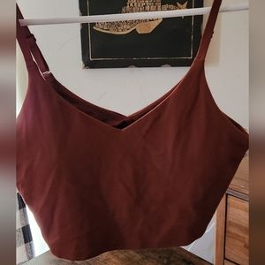 NWOT Athleta Elation v-neck longline bra